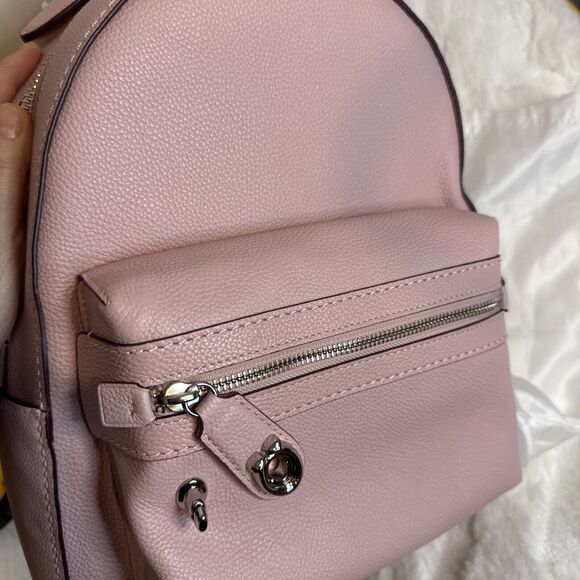 Coach Campus SV/blossom Pebble Leather Backpack New With Tag - Picture 13 of 13